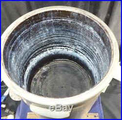 Antique Large Cobalt Blue Bee Sting Beehive Stoneware Handled Crock 6 Gallon