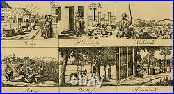 Antique Print-GENRE-PROFESSIONS-BEEHIVE-CATCHPENNY PRINT-Anonymous-1837-1868