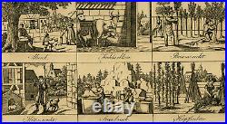 Antique Print-GENRE-PROFESSIONS-BEEHIVE-CATCHPENNY PRINT-Anonymous-1837-1868