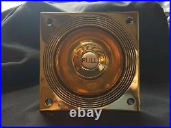 Antique Reclaimed Brass Victorian (Bee Hive) Door Pull Bell Knocker (EH432)