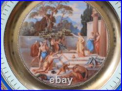 Antique Royal Vienna Cabinet Plate Odysseus and Kirke 24KT Gold Beehive Mark