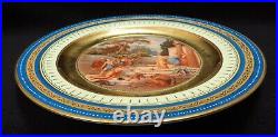 Antique Royal Vienna Cabinet Plate Odysseus and Kirke 24KT Gold Beehive Mark