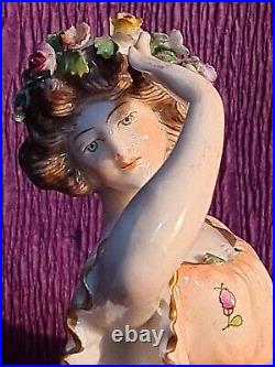 Antique Vienna Porcelain Figurine Dancer Beehive Mark
