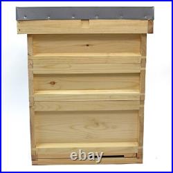 Assembled National Bee Hive Pine Bee Keeping 2 Super 1 Brood Beekeeping Apiary