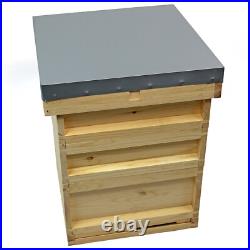 Assembled National Bee Hive Pine Bee Keeping 2 Super 1 Brood Beekeeping Apiary