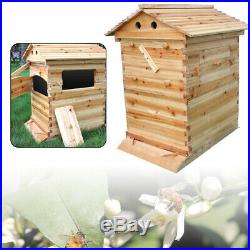 Auto Bee Hive Honey Frame Beekeeping Wooden House Box Brood Upgraded Neu DE