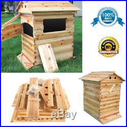 Auto Bee Hive Honey Frame Beekeeping Wooden House Box Brood Upgraded Neu DE