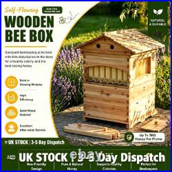 Auto Flow Cedar Beehive Kit 7 Frames UK Stock No Centrifuge Honey Harvest