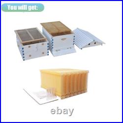 Auto Flow Hive Beehive Starter Kit with 7x Flow Frames for Beekeeping Painted