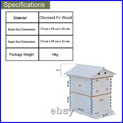Auto Flow Hive Beehive Starter Kit with 7x Flow Frames for Beekeeping Painted Auto Flow Hive Beehive Starter Kit with 7x Flow Frames for Beekeeping Painted
