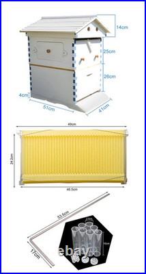 Auto Flow Hive Beehive Starter Kit with 7x Flow Frames for Beekeeping Painted