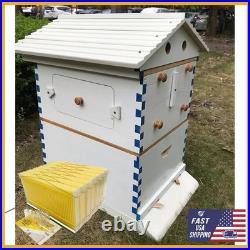 Auto Flow Hive Beehive Starter Kit with 7x Flow Frames for Beekeeping Painted