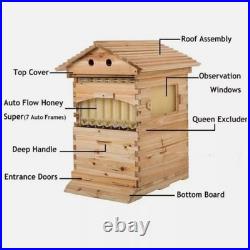 Auto Flow Honey Beehive 7 Flow Frames Cedarwood Beehive UK Beekeeping