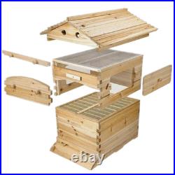 Auto Flow Honey Beehive Set 7x Flow Frames Cedarwood Wax Dip UK Beekeeping