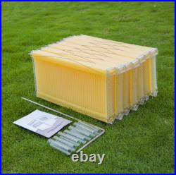 Auto Flow Honey Beehive Set 7x Flow Frames Cedarwood Wax Dip UK Beekeeping