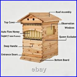 Auto Flow honey beehive set (wooden beehive + 7x flow frames)