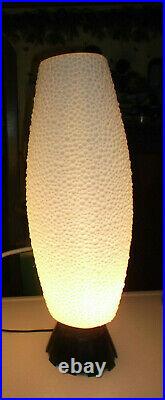 Awesome! Large 28 White Beehive Bubble Lamp Mid Century