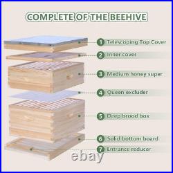 BEEINN 10 Frame Bee Hive Starter Kit Complete
