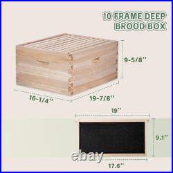 BEEINN 10 Frame Bee Hive Starter Kit Complete