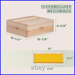 BEEINN 10 Frame Bee Hive Starter Kit Complete