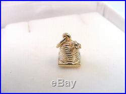 BEE HIVE with BEE VINTAGE CHARM 14K YELLOW GOLD
