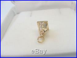 BEE HIVE with BEE VINTAGE CHARM 14K YELLOW GOLD