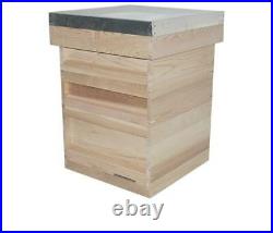 BS Fir Wood National Beehive Beekeeping Equipment Brood 2 Super Box Crown Board