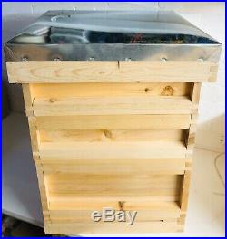 BS National Beehive FULL SET Cedar, 30 Frames & 30 Wax foundation & Hive Tool