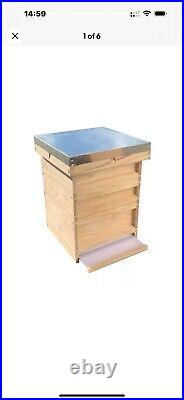 BS National Beehive, Pine, 2supers, 1brood, Metal Roof, Mesh Flor, QEx, FLAT