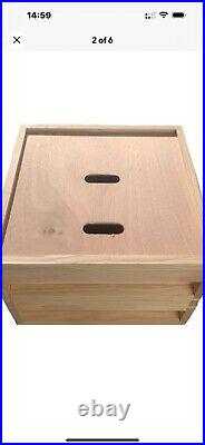 BS National Beehive, Pine, 2supers, 1brood, Metal Roof, Mesh Flor, QEx, FLAT