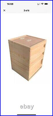 BS National Beehive, Pine, 2supers, 1brood, Metal Roof, Mesh Flor, QEx, FLAT