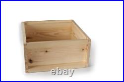 B. S. NATIONAL BEEHIVE FLAT PACKED SET Pine 2 Super 1 Brood