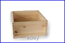 B. S. NATIONAL BEEHIVE FLAT PACKED SET Pine 2 Super 1 Brood