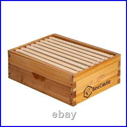BeeCastle 8 Frame Medium Bee Hive Super Box Langstroth Honey Beeswax Coated