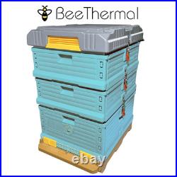 BeeThermal Langstroth Full Beehive Kit -Insulated HDPE Blue