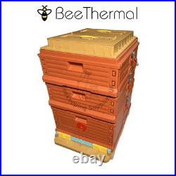 BeeThermal Langstroth Full Beehive Kit -Insulated HDPE Red/Brown