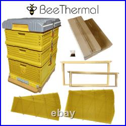 BeeThermal Langstroth Full Beehive Kit -Insulated HDPE Yellow