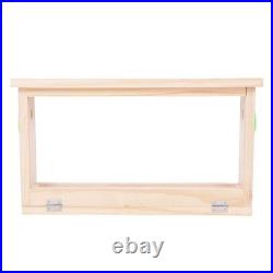 Bee Breeding Box Double Sided Acrylic Board Wooden Bee Hive Observation B PHA
