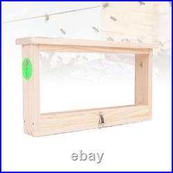 Bee Breeding Box Double Sided Acrylic Board Wooden Bee Hive Observation B PHA