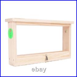 Bee Breeding Box Double Sided Acrylic Board Wooden Bee Hive Observation B PHA
