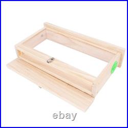 Bee Breeding Box Double Sided Acrylic Board Wooden Bee Hive Observation B PHA
