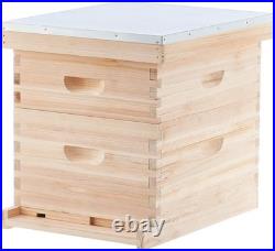 Bee Hive Boxes 10 Frame Langstroth Beehive, Bee Keeping Starter Kit Includes