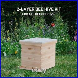 Bee Hive Boxes 10 Frame Langstroth Beehive, Bee Keeping Starter Kit Includes