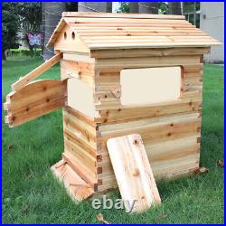 Bee Hive Brood Box Beekeeper Beekeeping Wooden Beehive House for 7PCS Frames UK