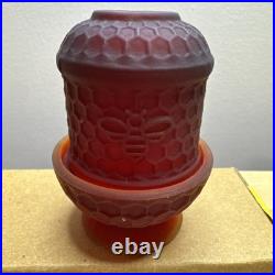 Bee Hive Glass Honeycomb Fairy Lamp Sunfire Mist NEW Release 3.25x2.5 Glows