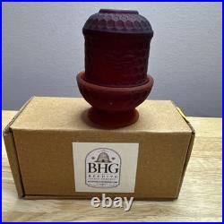 Bee Hive Glass Honeycomb Fairy Lamp Sunfire Mist NEW Release 3.25x2.5 Glows