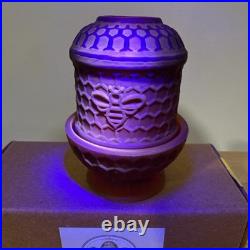 Bee Hive Glass Honeycomb Fairy Lamp Sunfire Mist NEW Release 3.25x2.5 Glows