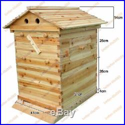 Bee Hive House Super Brood 2-Layer Bee Keeping Box House For 7PC Bee Hive Frames