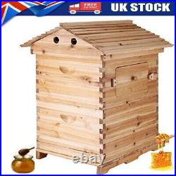 Bee Hive House Super Brood 2-Layer Bee Keeping Box House for 7pc Bee Hive Frames