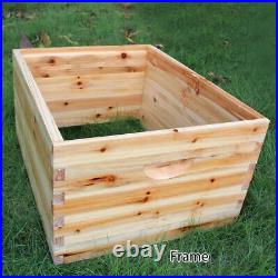 Bee Hive House Super Brood 2-Layer Bee Keeping Box House for 7pc Bee Hive Frames